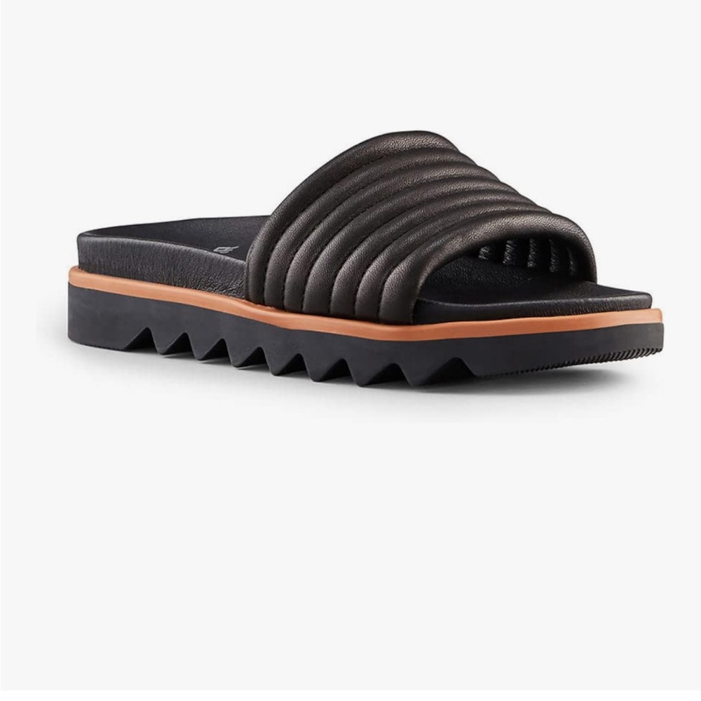 Cougar Black Slide Sandals
